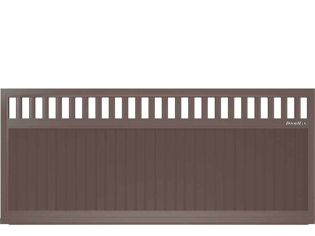 Panjara shaklida shchit, vertikal joylashgan sandvich-panellardan iborat